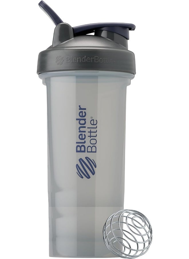Blender Bottle Blenderbottle Shaker Bottle Pro Series Perfect For Protein Shakes And Pre Workout, 28-Ounce, Full-Color Grey - Image 1