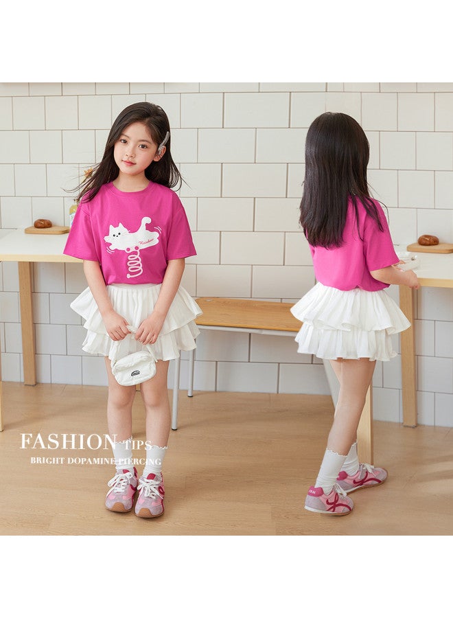 Zuoxi Girl's Short Sleeve Cooling Antibacterial T-shirt - 2025 New Summer Thin Ice-feel Kids Top For Girls - Image 5