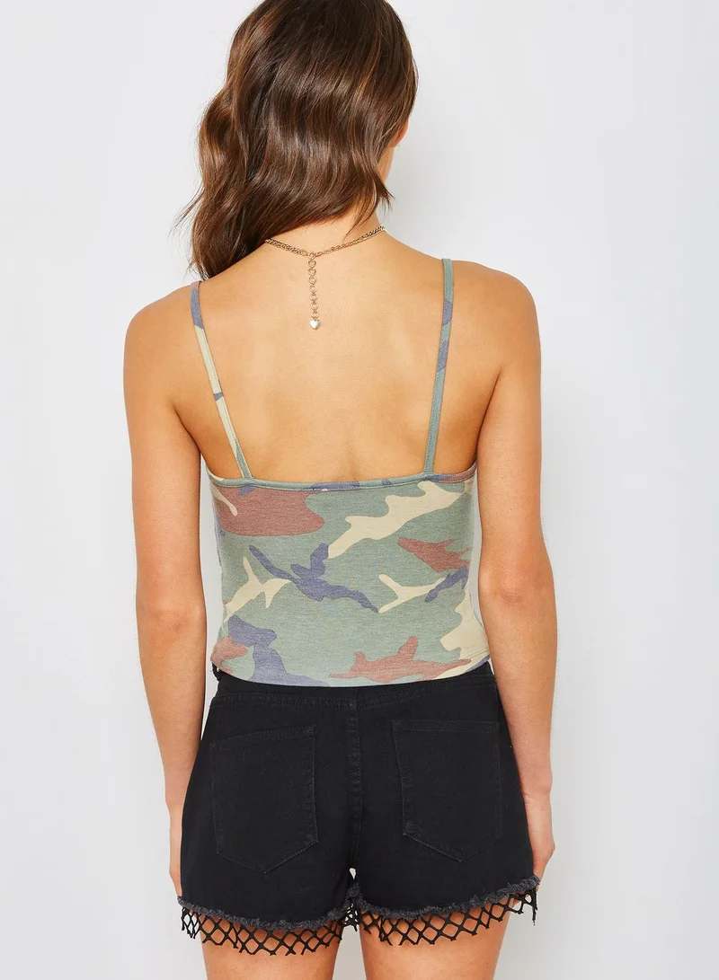FOREVER 21 Camo Cami Top