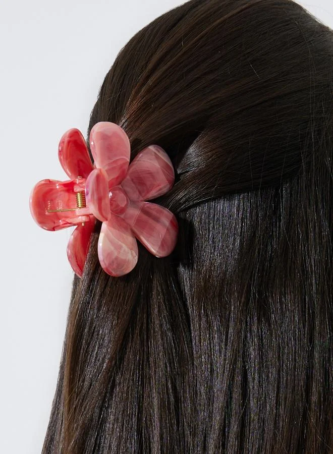 ستايلي Pack of 2 - Multi-Color Floral Shape Claw Clamp