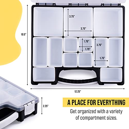 HOPPLER Organizer For Beads, Bolts, Screws, Wax Seal Kit Tools, Craft Supplies, Fishing Tackle, And More. Great Hardware Organizer For Bead Storage And Wax Sealing Supplies To Help Stay Creative. - Image 3