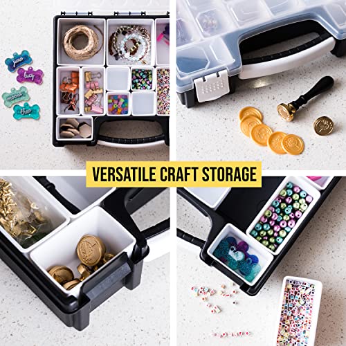 HOPPLER Organizer For Beads, Bolts, Screws, Wax Seal Kit Tools, Craft Supplies, Fishing Tackle, And More. Great Hardware Organizer For Bead Storage And Wax Sealing Supplies To Help Stay Creative. - Image 4