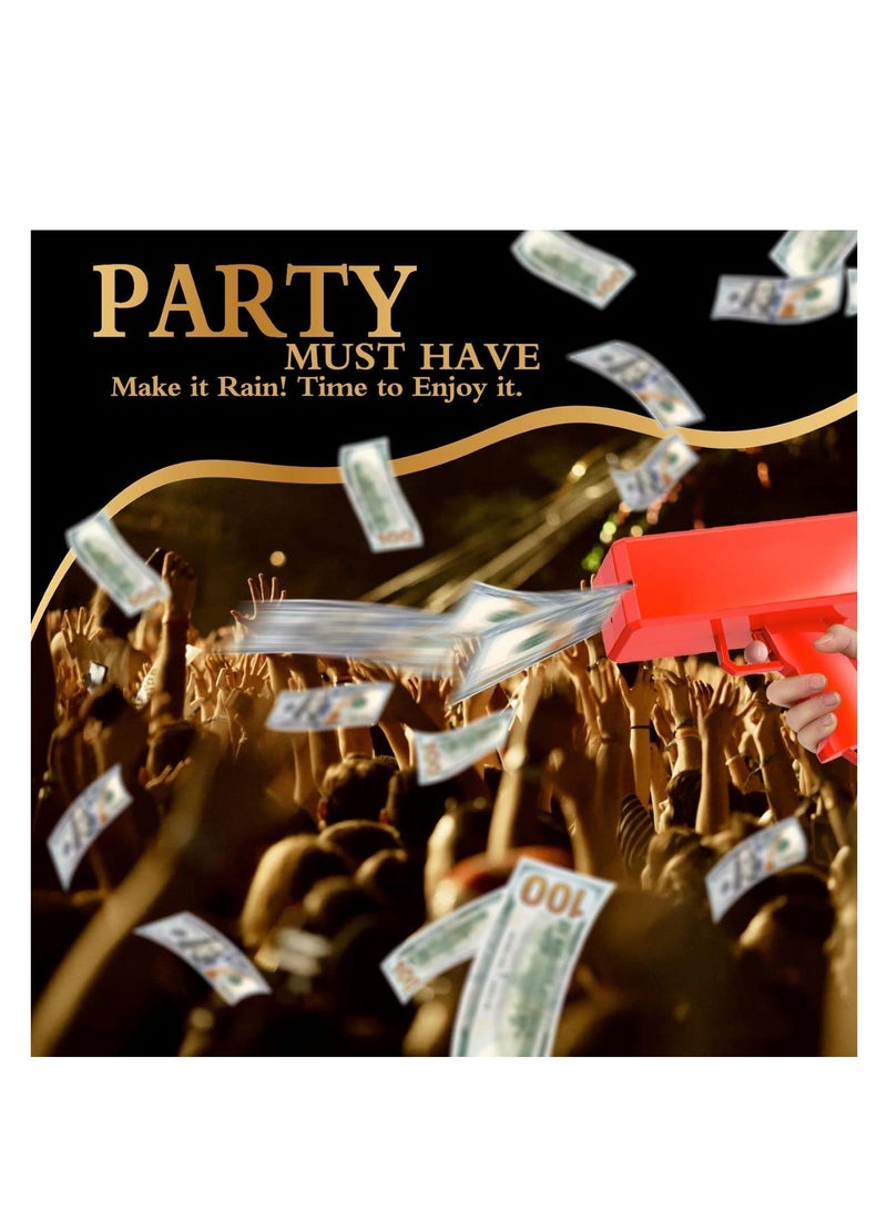 ELTRAZONE Money Gun Paper Playing Spary Toy Gun, Prop with 100 Pcs Play Cash Party Supplies multi coloured Su-140 - Image 4