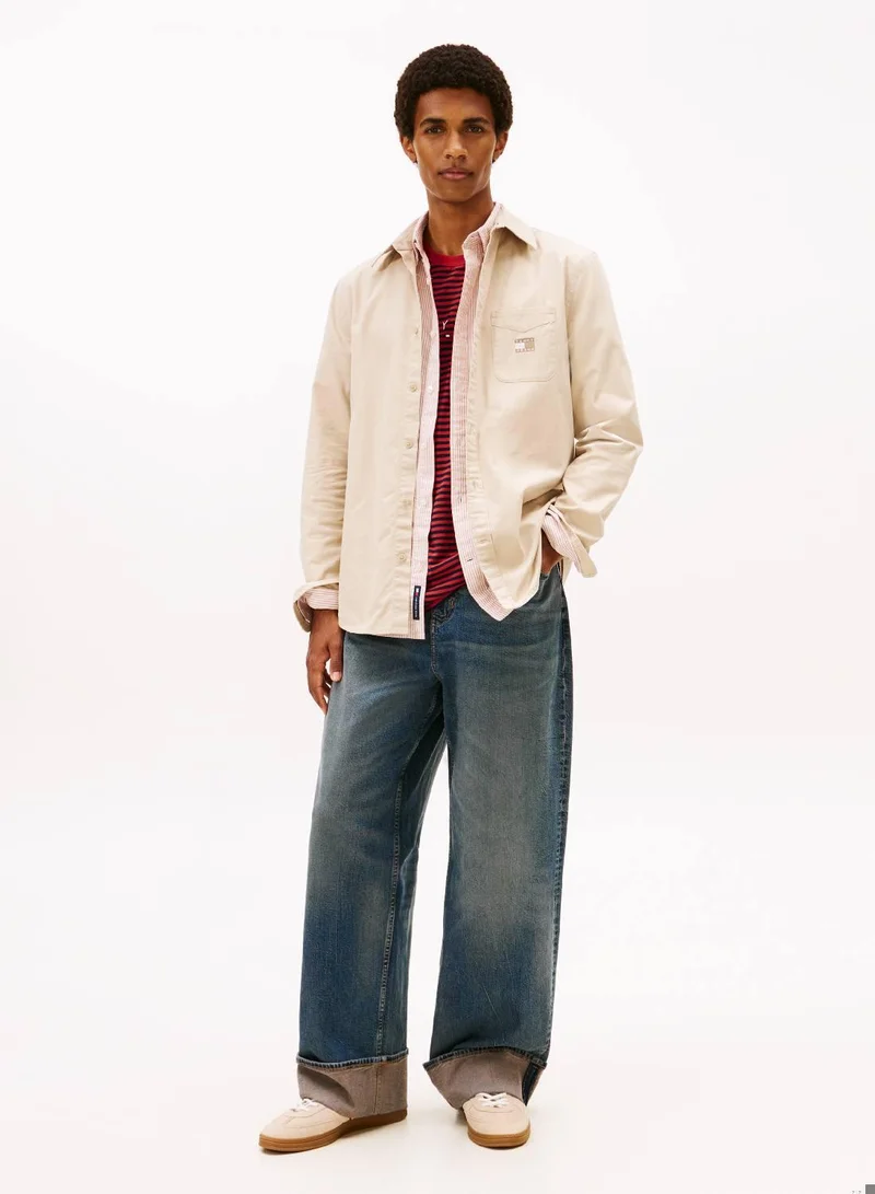 TOMMY JEANS Washed Twill Regular Shirt