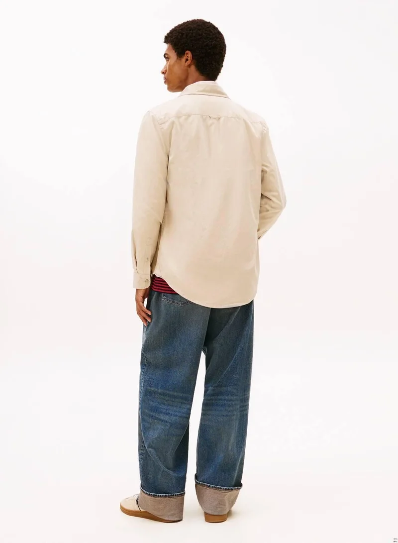 TOMMY JEANS Gulf Sand Washed Twill Regular Shirt for Men | Best Price UAE