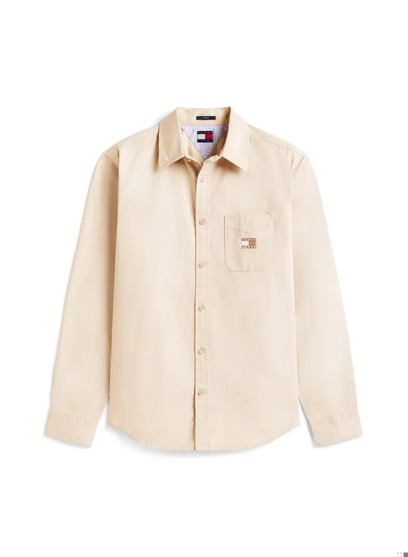 TOMMY JEANS Gulf Sand Washed Twill Regular Shirt for Men | Best Price UAE