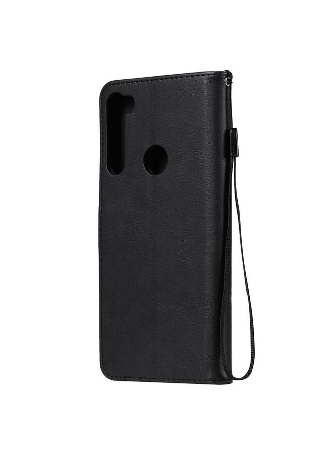 اس-توب جراب لهاتف Motorola Moto One Fuson Plus، جراب جلدي واقي قابل للطي أفقيًا بلون سادة مع حامل وفتحات للبطاقات ومحفظة وإطار صورة وحبل تعليق - Image 3