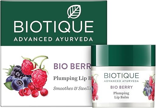 Biotique Berry Plumping Lip Balm Smoothes and Swells Lips - Image 1