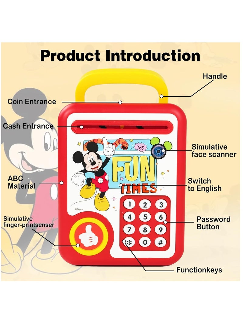 Zikra Electronic Piggy Bank Money Bank ATM Bank Machine Face Recognition Fingerprint Unlocking Music Player Animal Sounds Mini Piggy Bank Children's Toys Christmas Birthday Gifts - Image 2