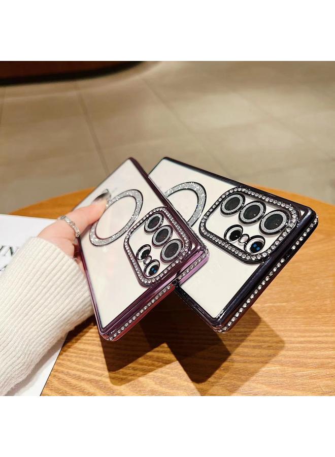 S-TOP Case For Samsung Galaxy S22 5G Diamond Gradient Plated MagSafe TPU Phone Case - Image 5