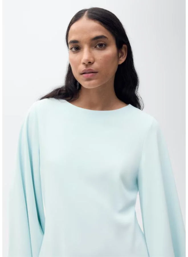 MANGO Long Flared Sleeve Dress