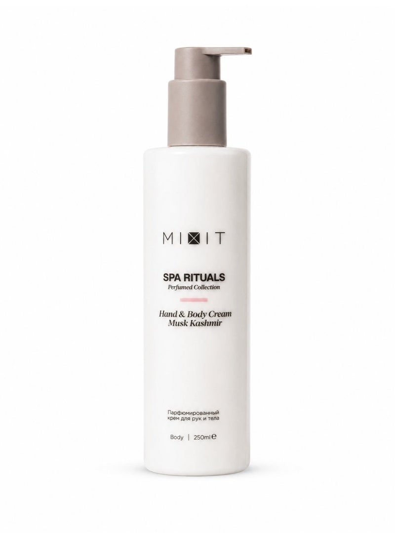 Mixit كريم الجسم المعطر MIXIT Spa Rituals Musk Kashmir، لوشن مرطب لليدين والجسم مع حمض الهيالورونيك، 250 مل. - Image 1
