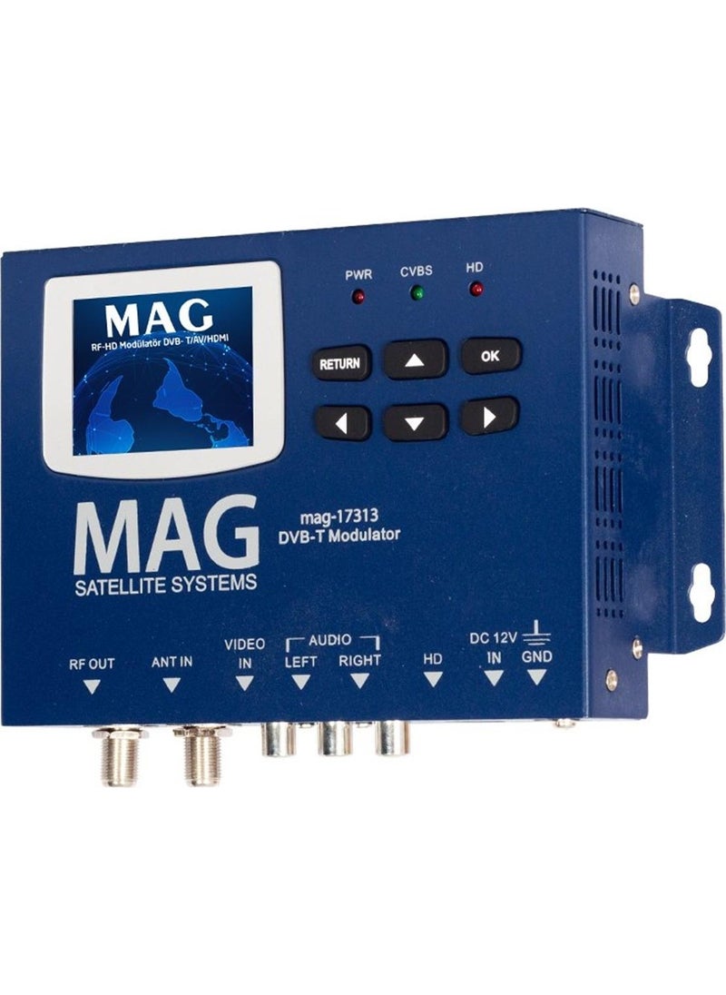 MAG - MG-17313 LCD SCREEN HD-RF CONVERTER FULL HD DVB-T ENCODER MODULATOR (DVB-T/AV/HDMI) - Image 1