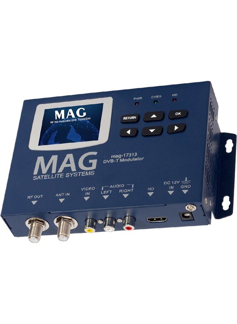 MAG - MG-17313 LCD SCREEN HD-RF CONVERTER FULL HD DVB-T ENCODER MODULATOR (DVB-T/AV/HDMI) - Image 1