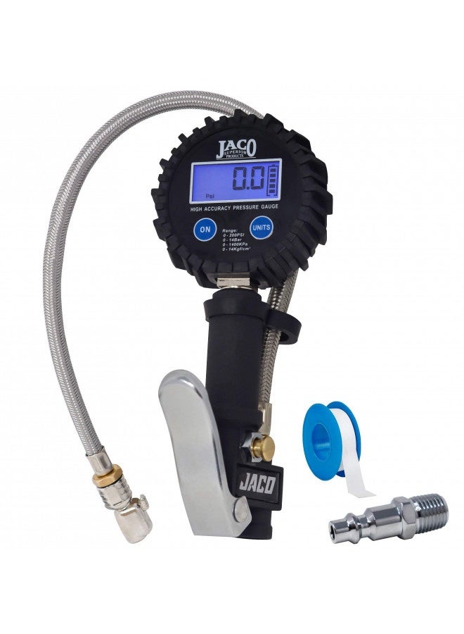 Jaco Flowpro Digital Tire Inflator With Pressure Gauge - 200 Psi - Image 5