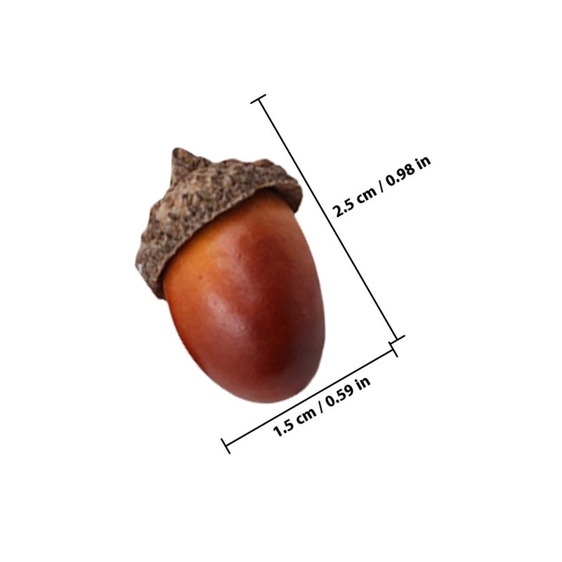 Artificial Fruits Acorns for Home Decor, Realistic Fake Acorn Props, Durable Design - Image 2