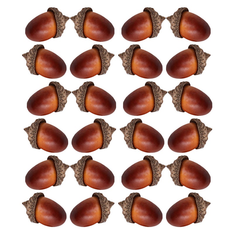 Artificial Fruits Acorns for Home Decor, Realistic Fake Acorn Props, Durable Design - Image 4