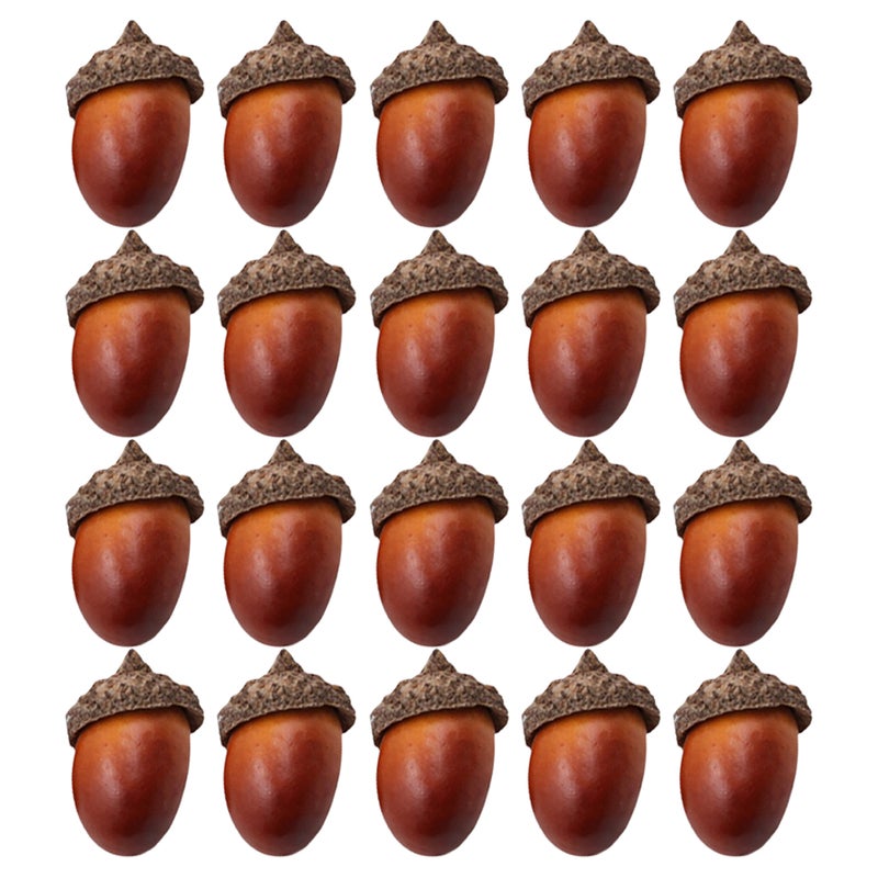 Artificial Fruits Acorns for Home Decor, Realistic Fake Acorn Props, Durable Design - Image 3