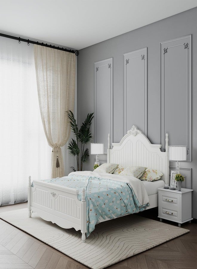 DoubleFill طقم قوالب جدارية DoubleFill مقاس 63 × 24.4 بوصة، بنمط فرنسي، مع زاوية فرنسية جاهزة للتجميع، لتزيين الجدران الداخلية. - Image 5