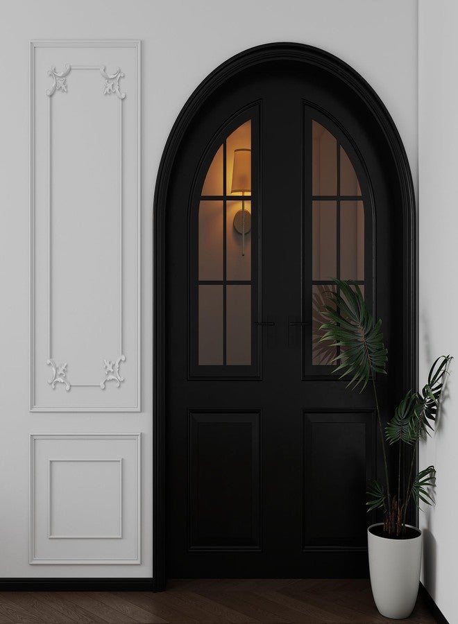 DoubleFill طقم قوالب جدارية DoubleFill مقاس 63 × 24.4 بوصة، بنمط فرنسي، مع زاوية فرنسية جاهزة للتجميع، لتزيين الجدران الداخلية. - Image 2