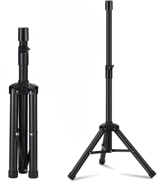 KH DJ PA Speaker Stand - Adjustable Height Professional Tripod Studio Monitor Stand - Heavy Duty - Image 1