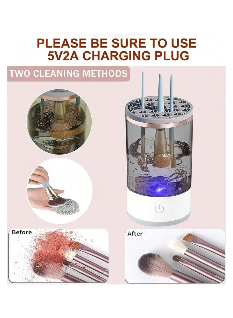 Arabest Electric Makeup Brush Cleaner, Rechargeable Quick Efficient Machine for Deep Cleaning All Types of Brushes,for Makeup Lovers & Professionals - Image 2
