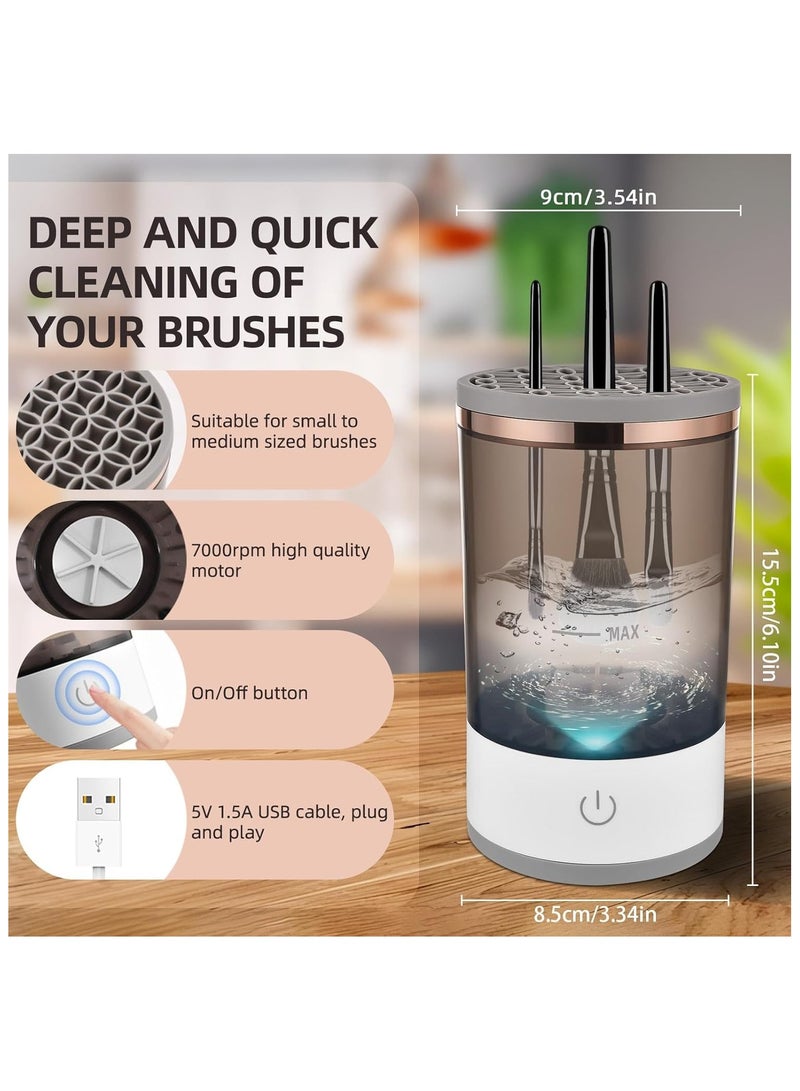 Arabest Electric Makeup Brush Cleaner, Rechargeable Quick Efficient Machine for Deep Cleaning All Types of Brushes,for Makeup Lovers & Professionals - Image 3