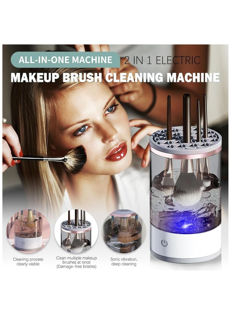Arabest Electric Makeup Brush Cleaner, Rechargeable Quick Efficient Machine for Deep Cleaning All Types of Brushes,for Makeup Lovers & Professionals - Image 4