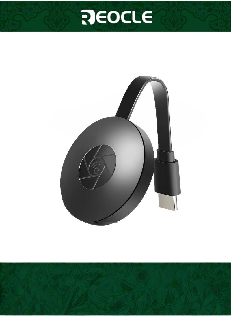 REOCLE محول عرض HDMI لاسلكي مع جهاز استقبال دونجل لمزامنة الفيديو والصوت عالي الدقة يستخدم لبث النسخ المتطابق إلى شاشة عرض التلفزيون - Image 1