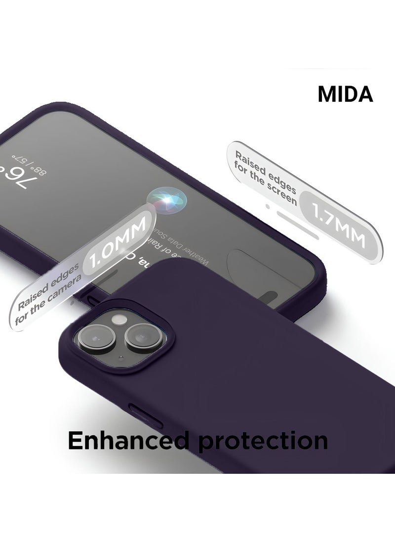 Mida - iPhone 14 Case, Full Body Protection with Soft Silky Texture, Shockproof Cover with Microfiber Lining - Image 1