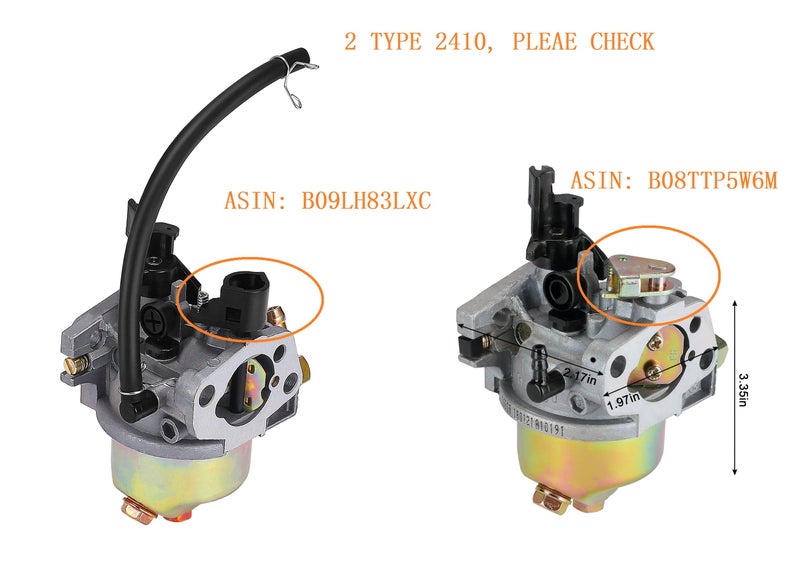 MDAIRC 2410 CARB CARBURETOR 951-15236 751-15236 for MTD Snow Blower Troy Bilt 208CC Storm 2410 2420 2620 2690 2690XP 524WE 524SWE Snowthrower 31BS6BN2711, 789845 - Image 5