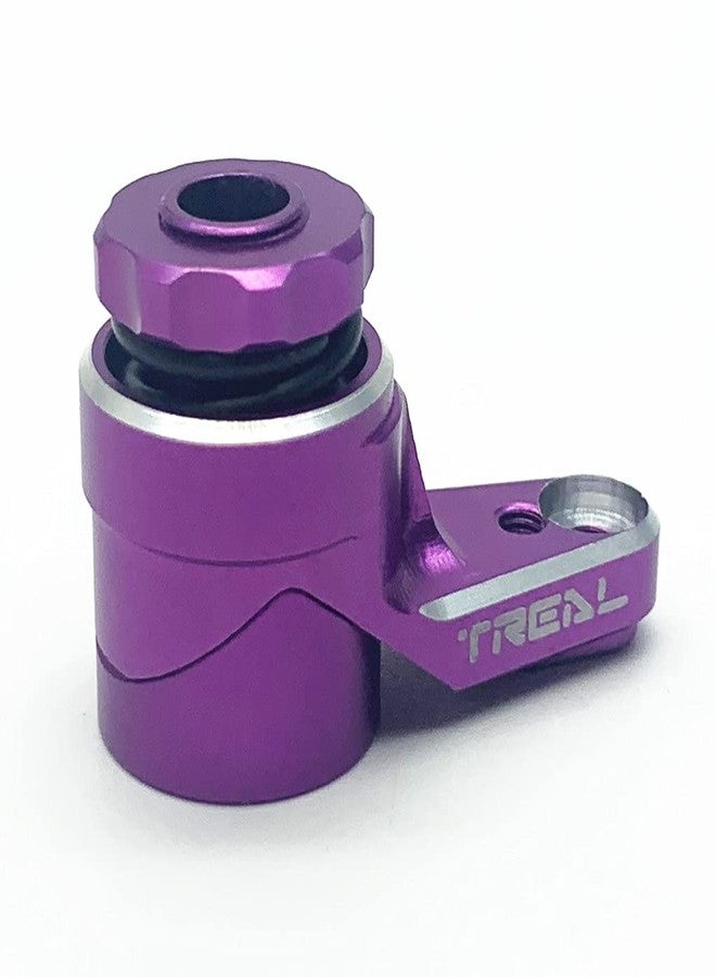 Treal Aluminum 7075 Servo Saver 25T Adjustable Clamping for Axial RBX10 Ryft 1/10th Truck (Purple) - Image 1