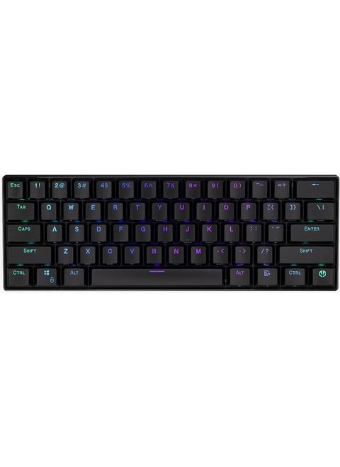 Thock Compact Wireless Kailh Red Switch RGB English Mechanical Black Gaming Mini Keyboard (EY5A068)