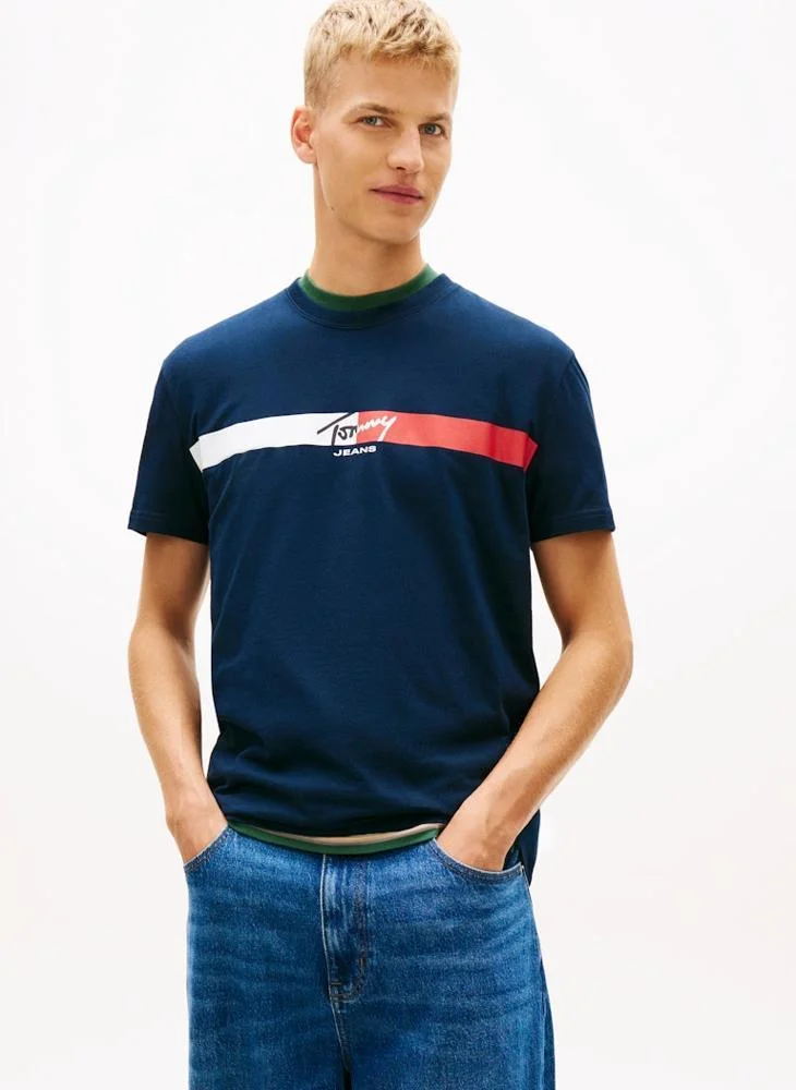 Tommy Jeans Signature Logo Jersey T-Shirt