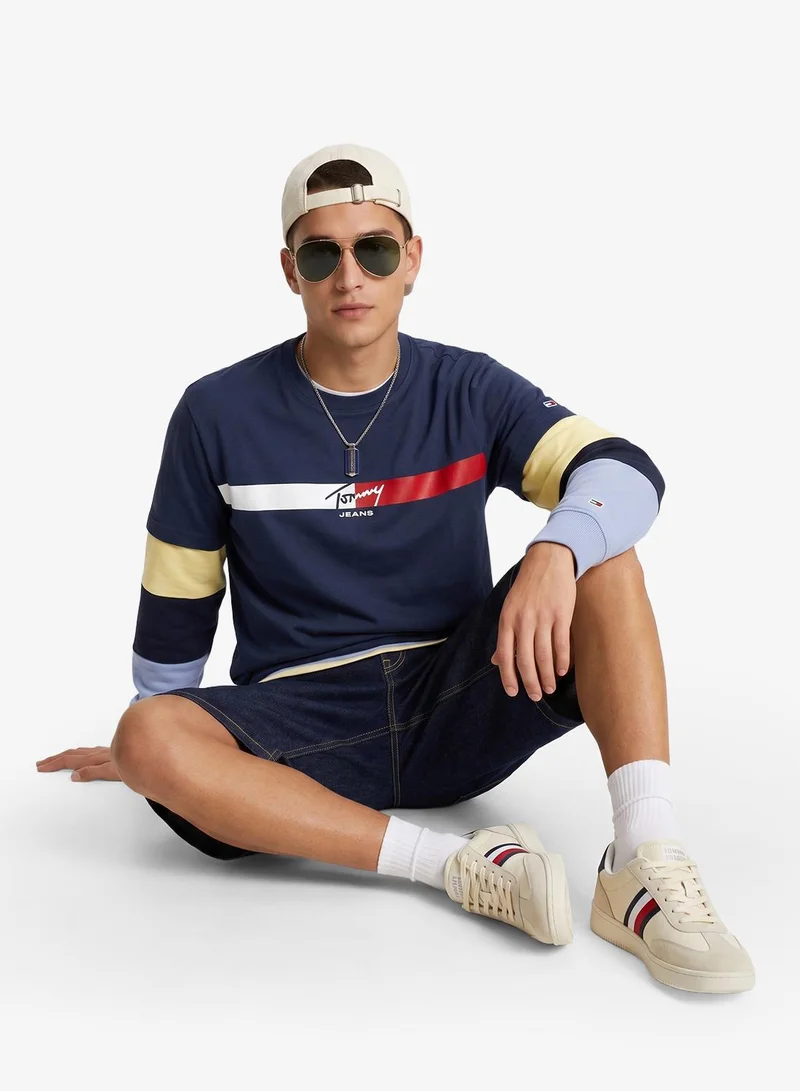 Tommy Jeans Signature Logo Jersey T-Shirt