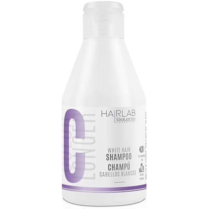 Salerm - SHAMPOO FOR WHITE AND BLEACHED HAIR - WHITE HAIR SHAMPOO - 300 ML - REMOVES YELLOW TONES - BRINGS SHINE TO GREY HAIR AND BLONDE HAIR - PARABEN-FREE - Image 2