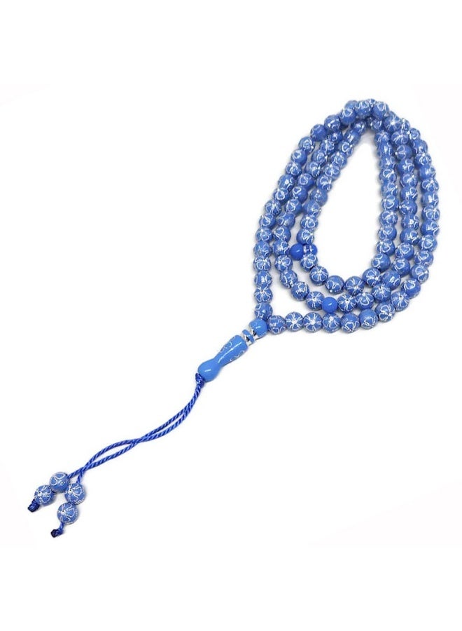 NIBEMINENT 99 Muslim Prayer Beads Deep Blue/8mm 