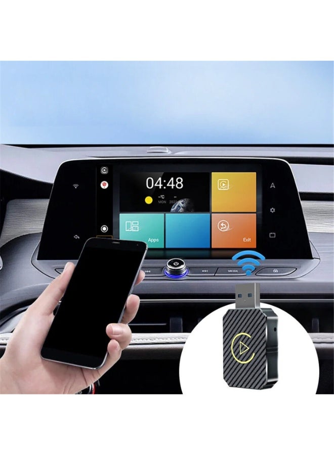 كيبول محول وايرلس أندرويد أوتو وكار بلاي 2 في 1 من سلكي إلى لاسلكي USB Dongle لهواتف آيفون iOS 10+/أندرويد 11+ - Image 5