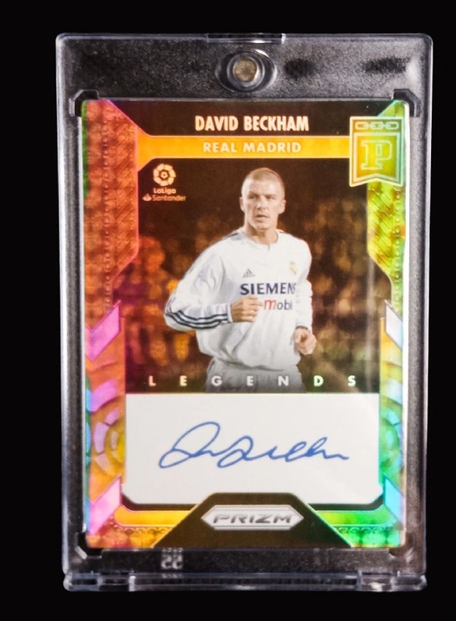 David Beckham Football Signature Trading Card Single Autographed Soccer Card Refractor Collector’s Edition Sports Memorabilia for Fans and Collectors - Image 2