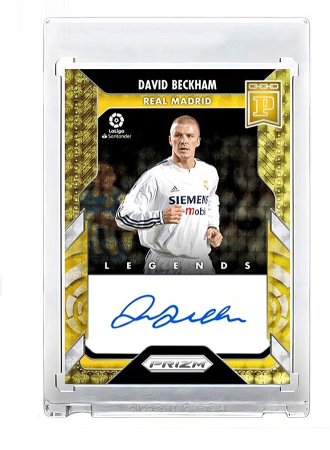 David Beckham Football Signature Trading Card Single Autographed Soccer Card Refractor Collector’s Edition Sports Memorabilia for Fans and Collectors - Image 1