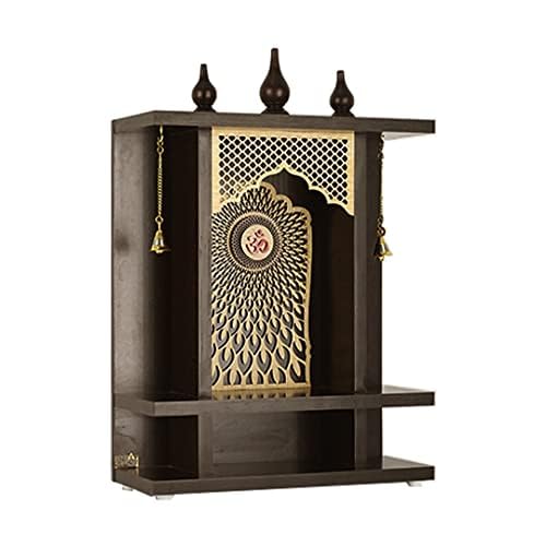 CREATA IMPEX CREATA IMPEX Religious Royal Home Wooden Temple with LED Light Decorative Designer Back for Temple Home  - Image 4