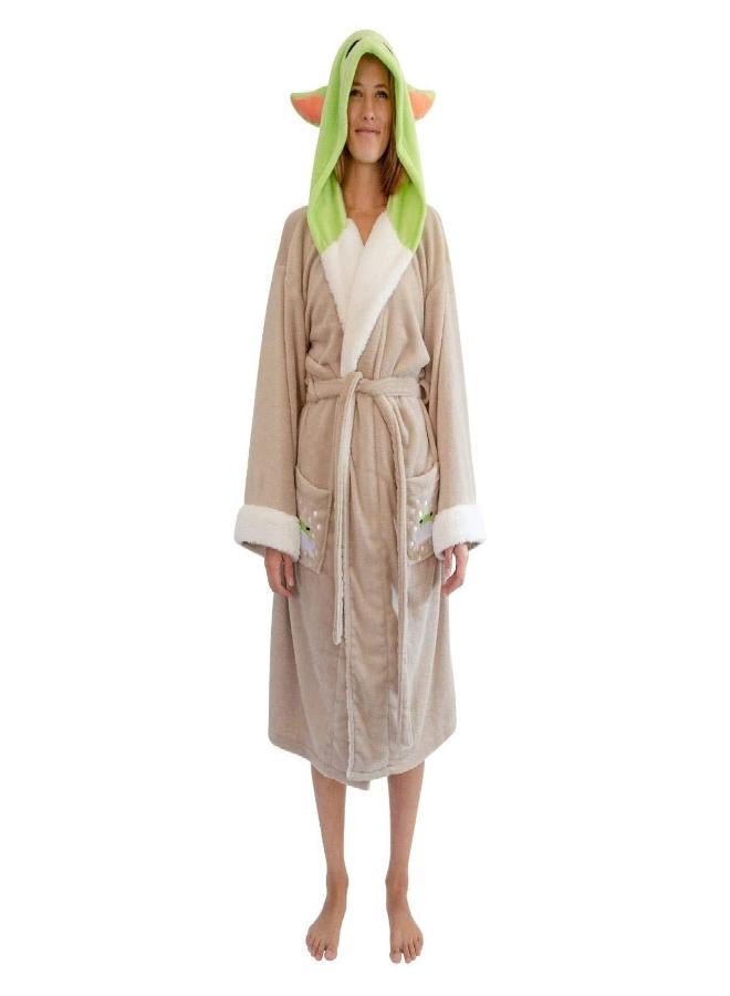 STAR WARS Robe Factory, LLC Star Wars: The Mandalorian The Child Bathrobe for Women | One Size Fits Most  - Image 2