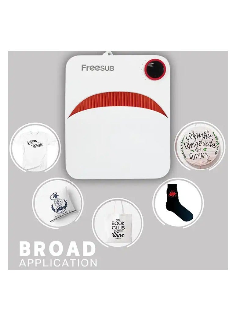 VEVOR Household Portable Heat Press Machine Small Press Machine T-shirt Clothing Thermal Sublimation Transfer Machine Heat Press Equipment - Image 1