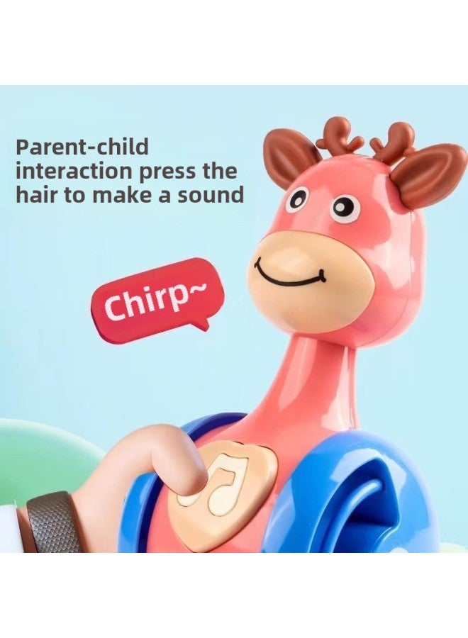 Fawn Sliding Tumbler Baby Toy Baby Children's Educational Early Education 3-12 Months Newborn Soothing Rattle-Color: Fawn Sliding Tumbler E-commerce Box  - Image 4