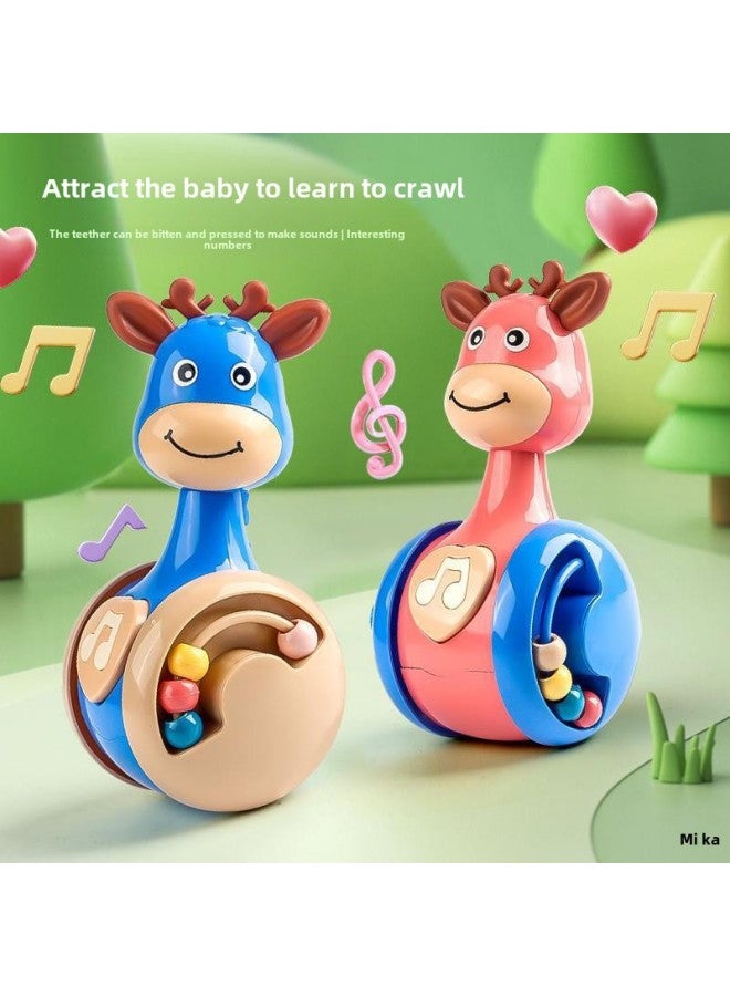 Fawn Sliding Tumbler Baby Toy Baby Children's Educational Early Education 3-12 Months Newborn Soothing Rattle-Color: Fawn Sliding Tumbler E-commerce Box  - Image 3
