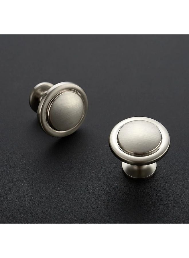 6pcs Brushed Nickel Cabinet Pulls 1 1 4 Inch Modern Kitchen Dresser Drawer Handles - Image 1