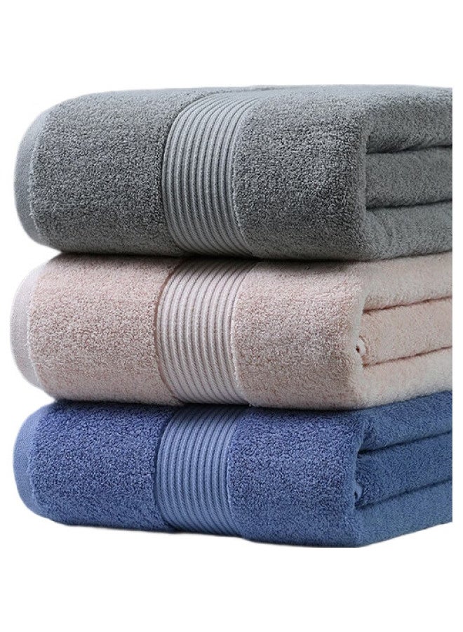 Grace Bath Towel, Grade A Pure Cotton, For Adults, Men And Women, Home Use, Soft, Absorbent, Quick-Drying, All-Cotton, Hotel-Grade Large Bath Towel, Dark Gray - Image 1