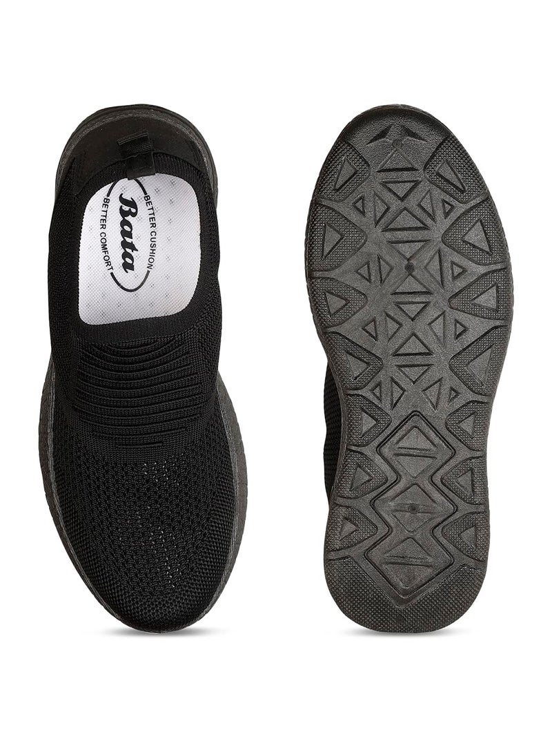 Bata Women's Slip-on Walking Shoe - Black (3 UK) (5596366) - Image 4