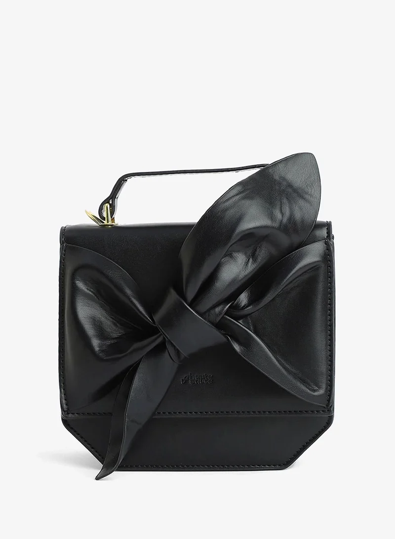 Haute Sauce  Solid Magnet Lock Regular Vegan Leather Hand Bag For Women for Women | Best Price UAE