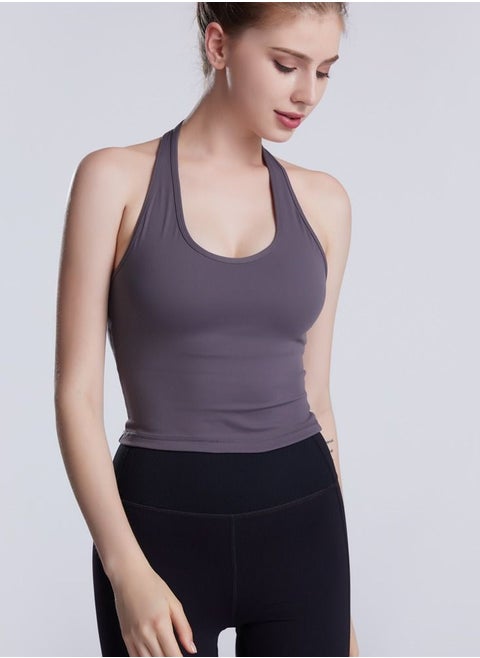 Exercise Running Yoga FitnessTop Grey